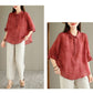 Cotton Linen Loose Shirt Top