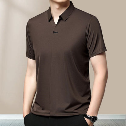 👕💯Men's Casual Revers Atmungsaktiv Knitterfrei T-shirt